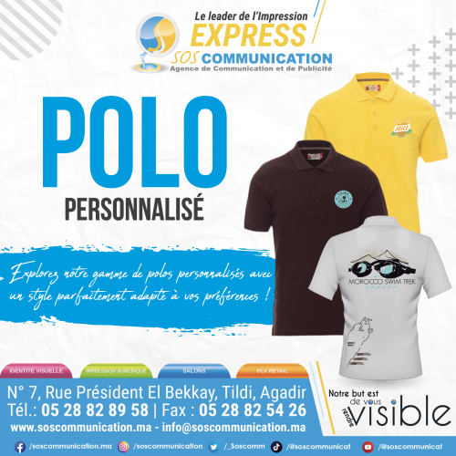 Annonce: Polo personnalisé