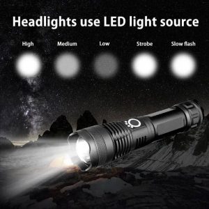 Annonce XGardens-Lampe de poche LED zoomable aste USB pour homme, 50 lumens Dul100000, EDC