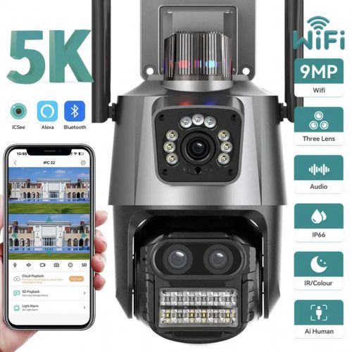 Annonce: Caméra 4K 128G wifi audio 360 Alarme garantie 24 Mois