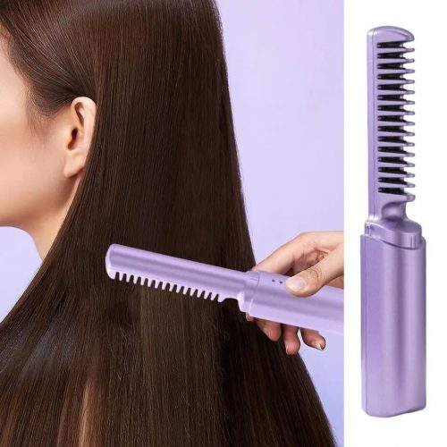 Annonce: Portable Hair Straightening Tool - USB Chargeable مشط حراري للشعر بحجم صغير وقابل للشح