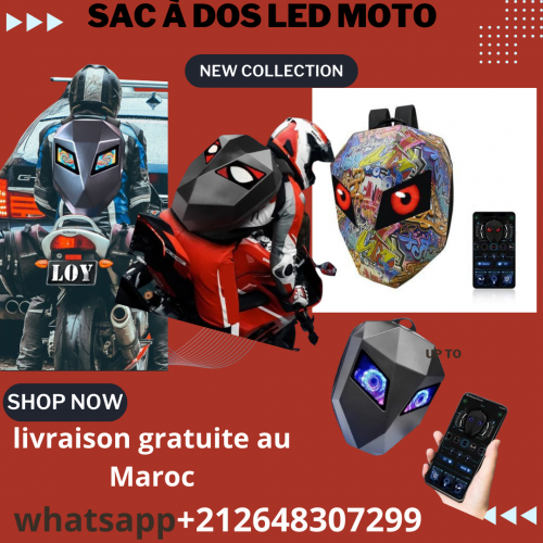 Annonce: Sac à dos LED Moto
