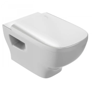 Annonce JACOB DELAFON Pack WC suspendu sans bride Struktura EDE112-00 avec cuvette et abattant standard, Blanc