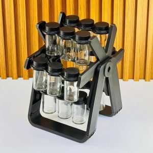 Annonce Organisateurs de stockage d'épices rotatifs à 360 ° avec bouteilles