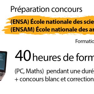 Annonce Préparation concours ENSA / ENSAM