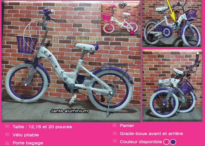 Image annonce: Vélo youmeig fille 12/16/20 pouces