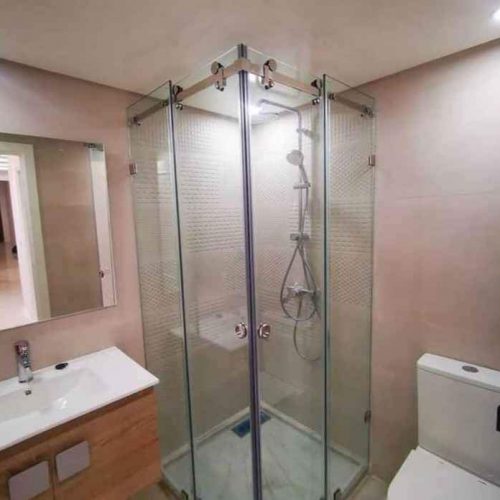 Annonce: Cabine de douche en verre trempé de 10 mm