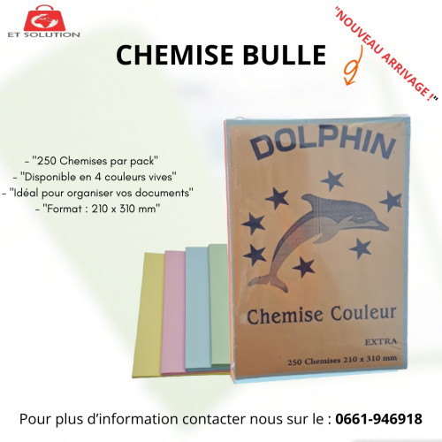 Annonce: Chemise bulle