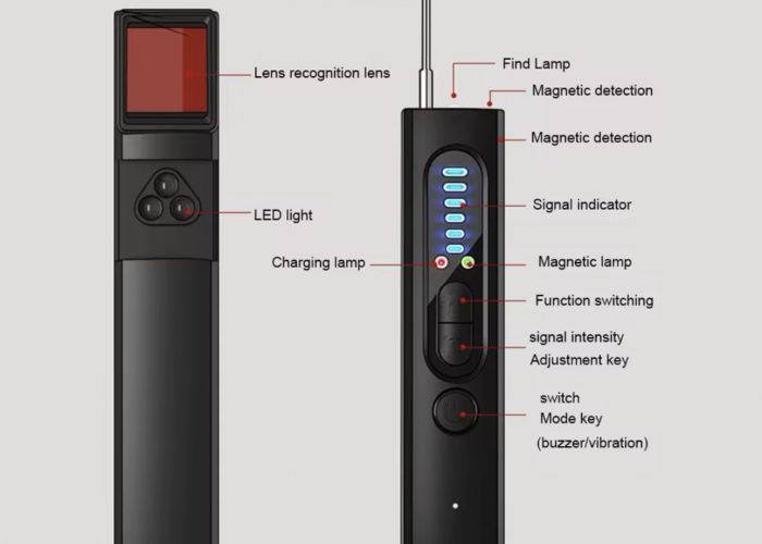 Image annonce: Détecteur caméra gps enregistreur écoute anti espion neuf