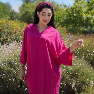 Annonce Gandoura femme Élégante d’Été avec Bandeau Assorti | Livraison Gratuite