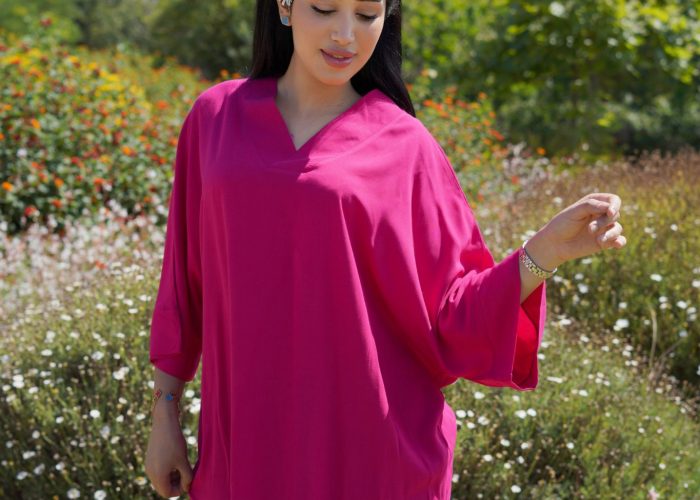 Image annonce: Gandoura femme Élégante d’Été avec Bandeau Assorti | Livraison Gratuite