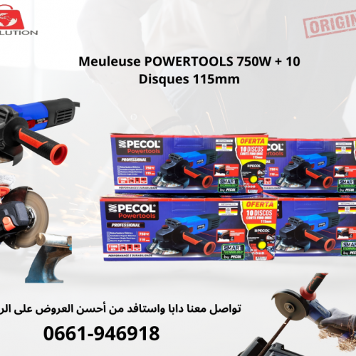 Annonce: Meuleuse 750w + 10disques 115mm