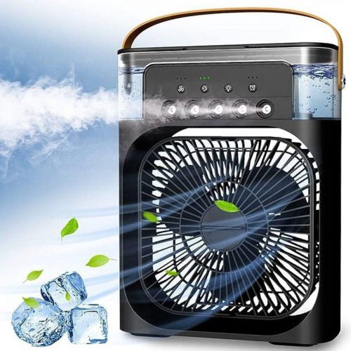 Annonce: Portable 5-Speed Air Freshener And Humidifier - USB Type-C Plug-in, Table Fan With Spray - Perfect Birthday And Christmas Gift At Home