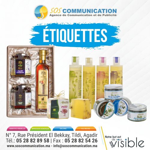 Annonce: Produit étiquettes