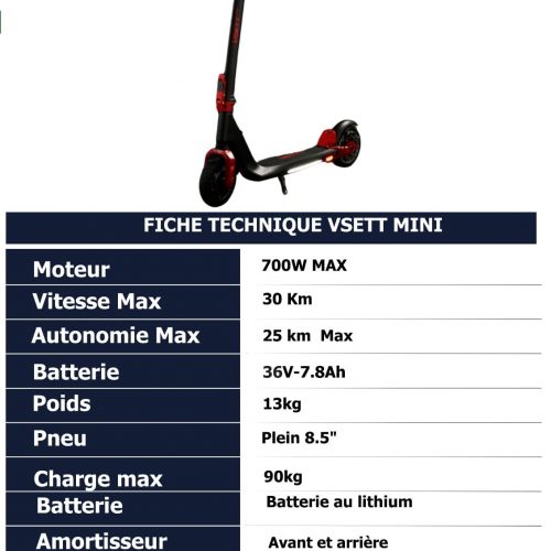 Annonce: Trottinette électrique VSETT MINI