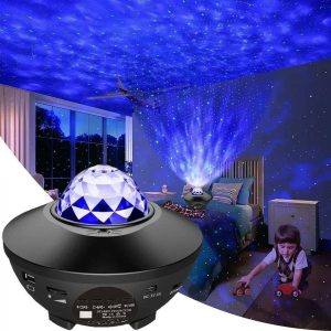 Annonce Projecteur Starry Galaxy Night Light, Ocean Wave Music Speaker