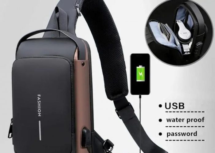 Image annonce: Sac à dos anti-vol pour hommes et femmes, haut qualité, chargeur USB
