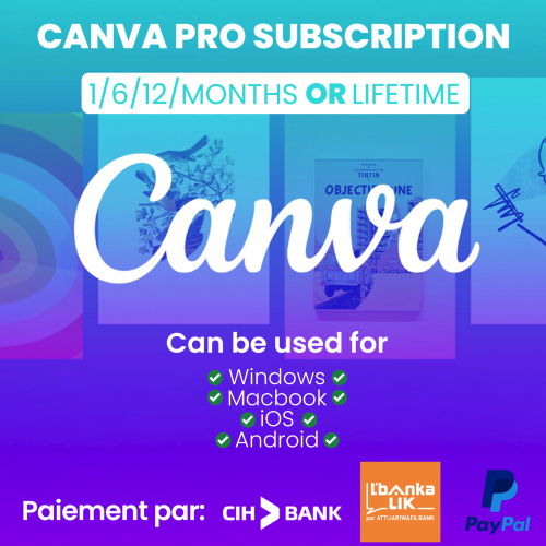 Annonce: CANVA PRO LIFETIME ACTIVATION