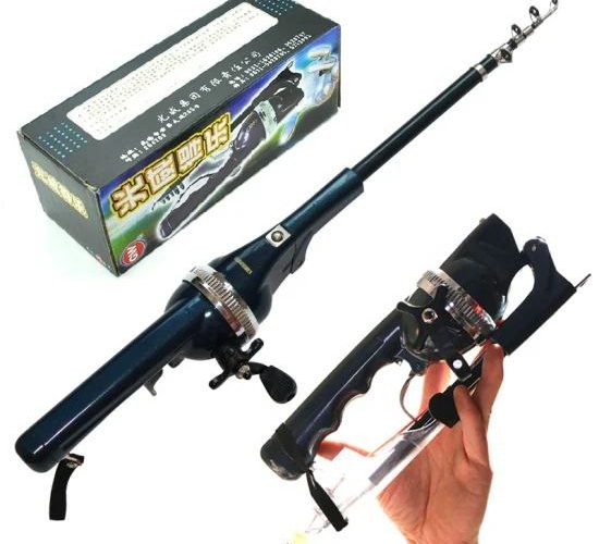 Image annonce: Compact Telescopic Fishing Rod قصبة صيد تلسكوبية مدمجة وسهلة الاستخدام