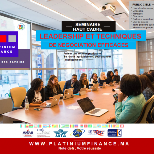 Annonce: FORMATION haut cadre : Leadership et Techniques de Négociation efficace