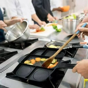 Annonce Poêle à frire antiadhésive poêle à frire 5 en 1 poêle à griller divisée pour casserole de petit déjeuner cuisiné polyvalent four à frire poêle à frire