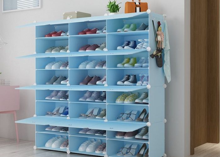 Image annonce: 24-Tier Large Plastic Shoe Rack  JL 03   رف الأحذية من البلاستيك ذو 24 طبقة  احفظ أحذيتك في مكان واحد