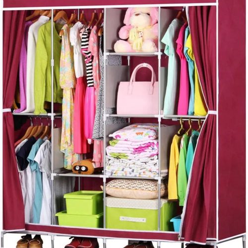 Annonce: 4 DOOR PORTABLE FOLDING WARDROBE  خزانة الملابس القابلة للطي الحجم الكبير