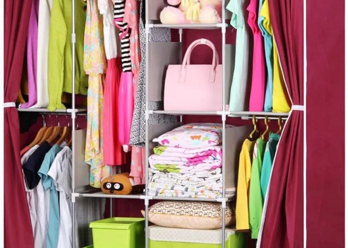 Image annonce: 4 DOOR PORTABLE FOLDING WARDROBE  خزانة الملابس القابلة للطي الحجم الكبير