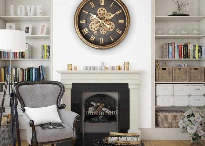 Image annonce: Large Analog Wall Clock  ساعة حائطية عصرية الحجم الكبير
