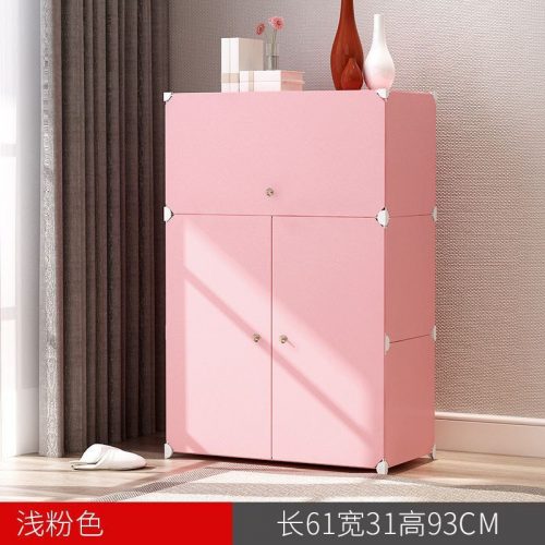 Annonce: Simple Design 3-Door Shoe Cabinet JL 05  خزانة الأحذية البلاستيكية المقواة بثلاثة أبواب و6 طبقات