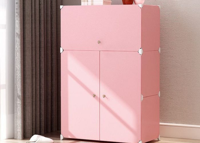 Image annonce: Simple Design 3-Door Shoe Cabinet JL 05 خزانة الأحذية البلاستيكية المقواة بثلاثة أبواب و6 طبقات
