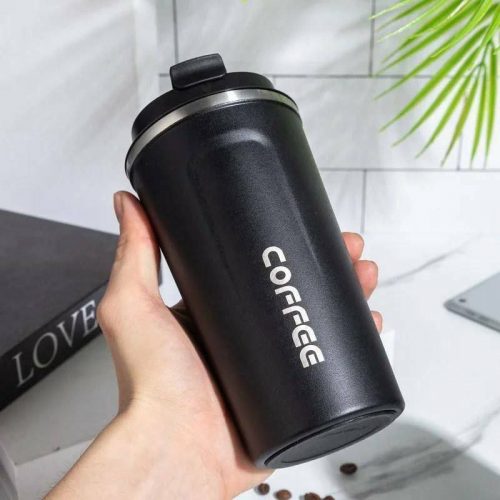 Annonce: Tasse À Café Isolée Sous Vide En Acier Inoxydable Pour Adulte, 510ml, Garde Au Chaud Et Au Froid, 1 Pièce
