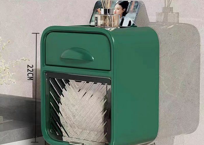 Image annonce: Wall-Mount Paper Towel Dispenser  موزع ورق حمام مع درج إضافي