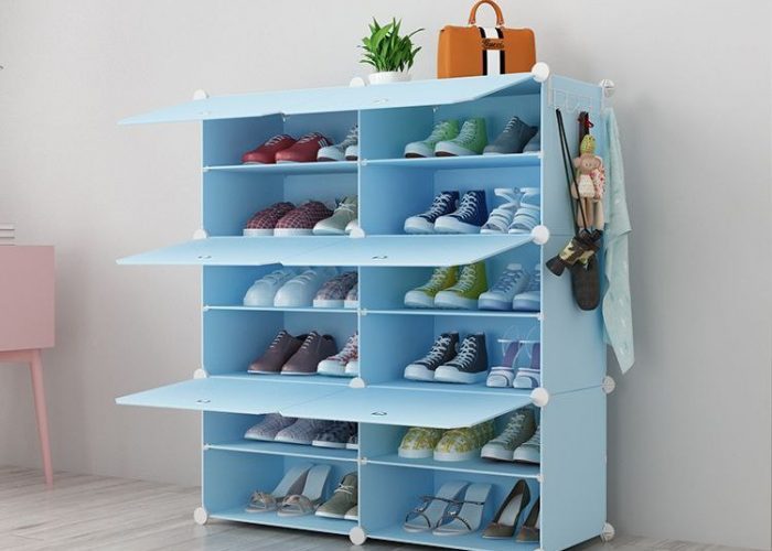 Image annonce: 12-Tier Large Plastic Shoe Rack  JL 02_ 6L   رف الأحذية من البلاستيك ذو 12 طبقة  احفظ أحذيتك في مكان واحد