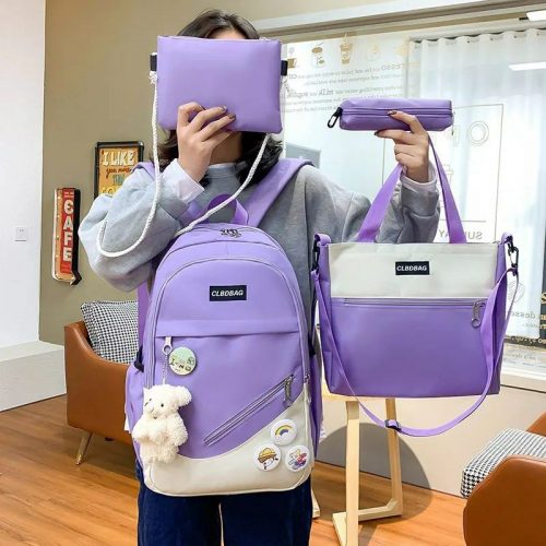 Annonce: Ensemble de 4Pcs sacs à dos pour filles, Sac à dos Mignon pour l'école