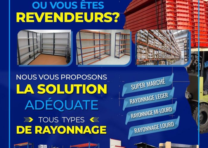 Image annonce: Étagères métalliques polyvalentes pour magasins – 2024 neuf