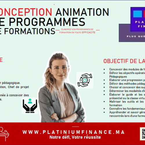 Annonce: Formation CADRE – Conception et Animation de programme de formation