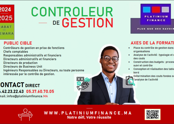 Image annonce: FORMATION CADRE : METIER DE CONTRÔLEUR DE GESTION – Niveau 1 – 2
