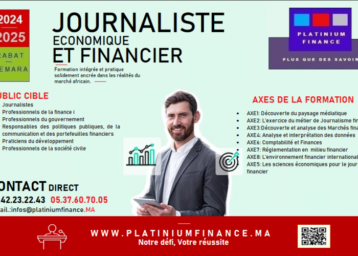 Image annonce: FORMATION CADRE : METIER DE JOURNALISEME ECONOMIQUE ET FINANCIER