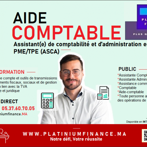 Annonce: Formation OPERATIONNELLE - AIDE COMPTABLE- ASSISTANT COMPTABLE