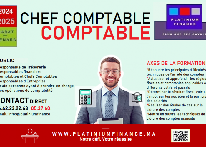 Image annonce: Formation OPERATIONNELLE – CHEF(FE) COMPTABLE