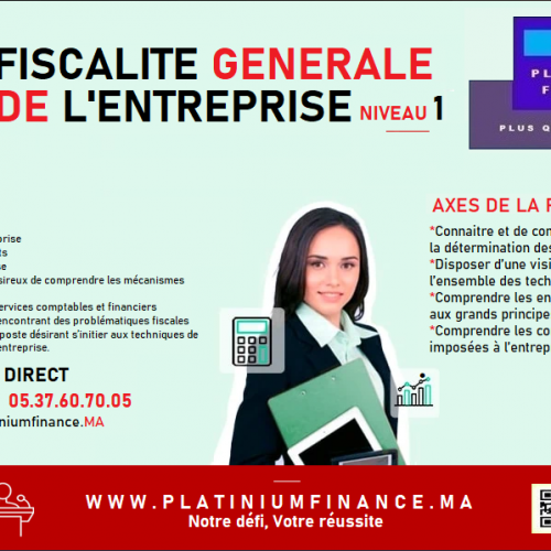 Annonce: Formation OPERATIONNELLE – Fiscalité Générale- Niveau 1
