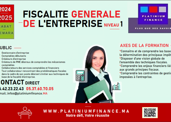 Image annonce: Formation OPERATIONNELLE – Fiscalité Générale- Niveau 1