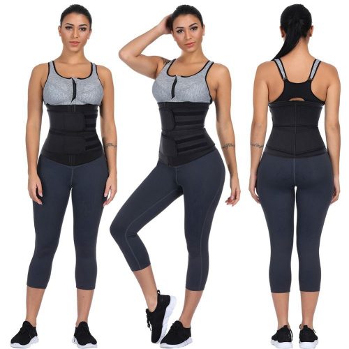 Annonce: Waist Trainer Corset Neoprene Sweat Belt حزام العرق للتخسيس للنساء - حزام التخسيس القابل للتعديل لدعم الظهر