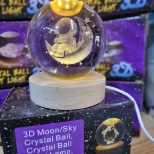 Annonce Boule de cristal, boule à neige d'astronaute de sécurité avec musique de chute de neige automatique et lumières LED