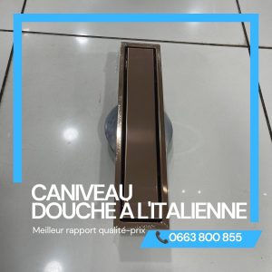 Annonce CANIVEAU DE DOUCHE À L’ITALIENNE 40cm, 50cm, 60cm, 15×15