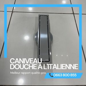 Annonce CANIVEAU DE DOUCHE À L’ITALIENNE 40cm, 50cm, 60cm, 15×15