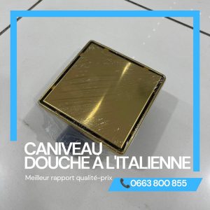 Annonce CANIVEAU DE DOUCHE À L’ITALIENNE 40cm, 50cm, 60cm, 15×15