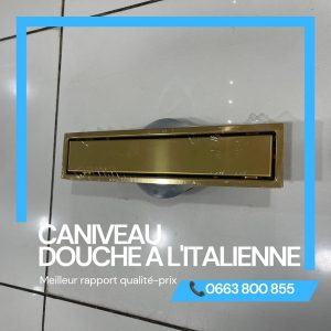 Annonce CANIVEAU DE DOUCHE À L'ITALIENNE 40cm, 50cm, 60cm, 15x15