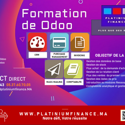Annonce: FORMATION A L’UTILISATION DES MODULES ODOO