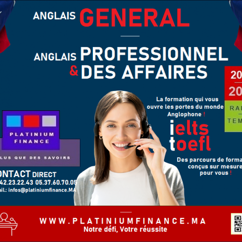 Annonce: Formation cadre individuelle-groupe- Anglais Général-Professionnel et des Affaires